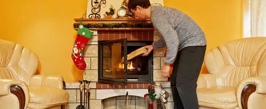 Rusted Metal Fireplace Restoration in Maumelle, Arkansas